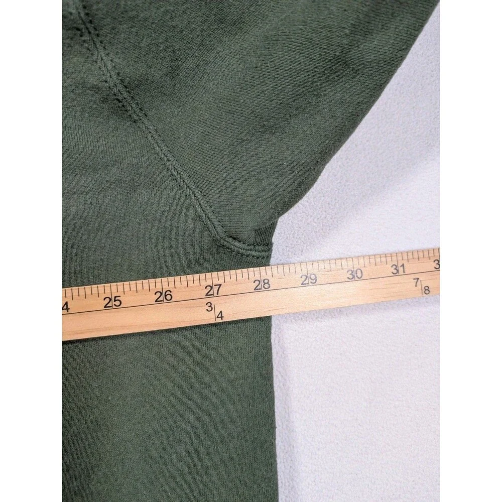 Vintage 90s Nike Center Swoosh Hoodie Olive Green XXL 2XL White Logo Streetwear
